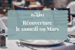 Reouverture 9 mars 2019