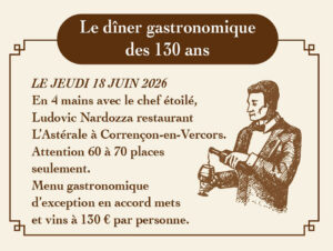 Le dîner gastronomique des 130 ans