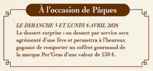 À l’occasion du week-end de Pâques